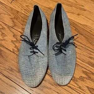 Blue denim shoes